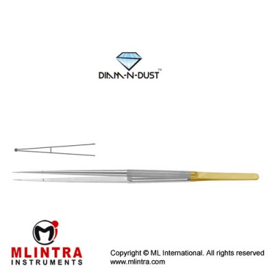 Diam-n-Dust™ Micro Ring Forcep Straight - With Long Platform Stainless Steel, 18.5 cm - 7 1/4" Diameter 1.0 mm Ø